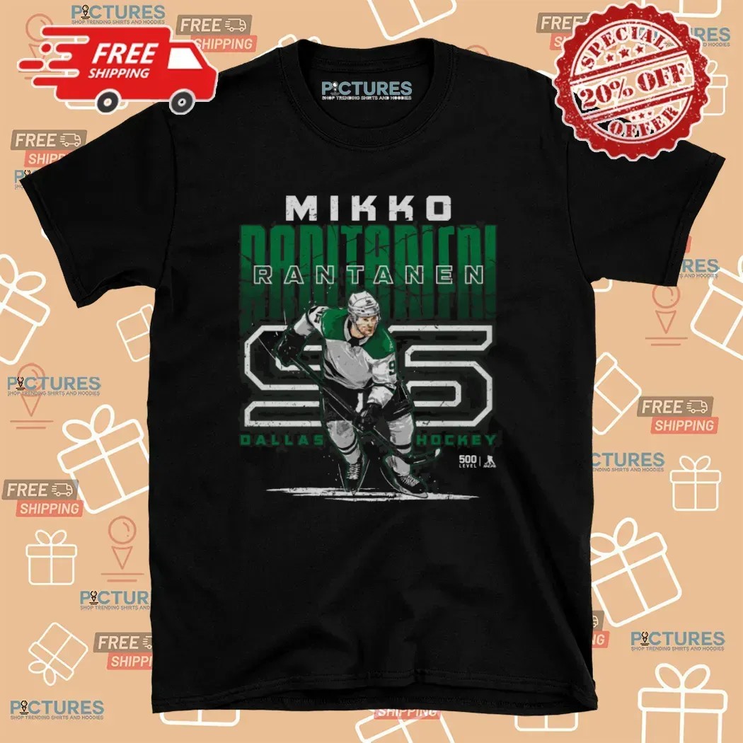 Mikko Rantanen Dallas Stars Hockey Cracked Name T Shirt