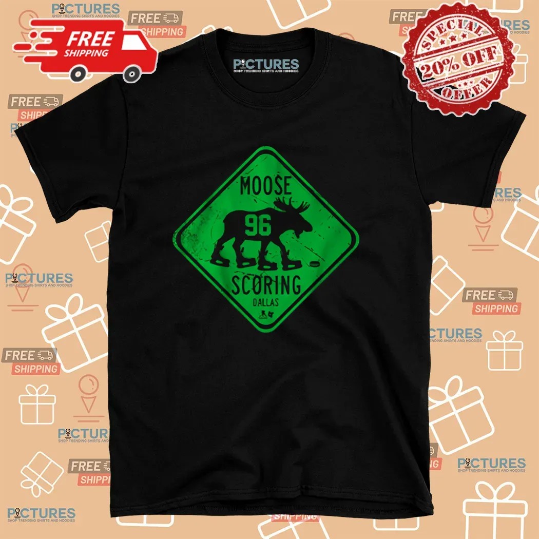 Mikko Rantanen Moose Scoring Sign Dallas Stars Shirt