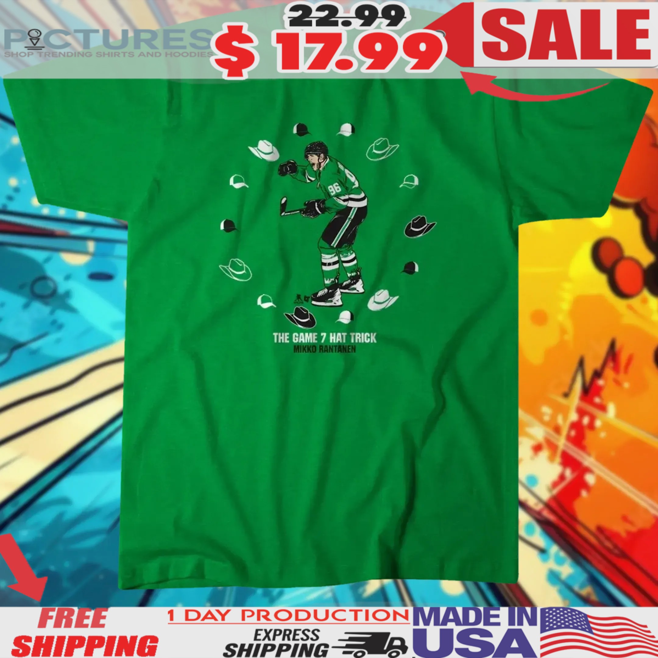 Mikko Rantanen The Game Seven Hat Trick Shirt Mikko Rantanen The Game Seven Hat Trick Shirt