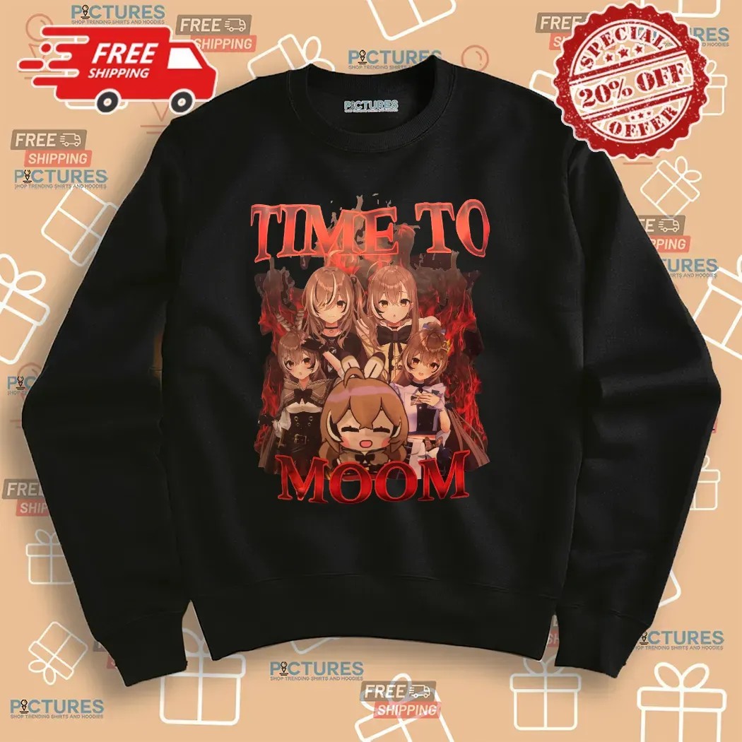 Nanashi Mumei Hololive Time To Moom Vintage Bootleg T Shirt Nanashi Mumei Hololive Time To Moom Vintage Bootleg T Shirt