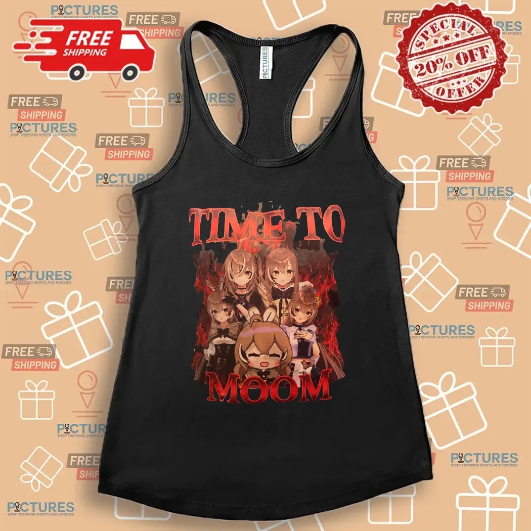 Nanashi Mumei Hololive Time To Moom Vintage Bootleg T Shirt Nanashi Mumei Hololive Time To Moom Vintage Bootleg T Shirt