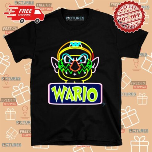 Neon Wario Super Mario Shirt