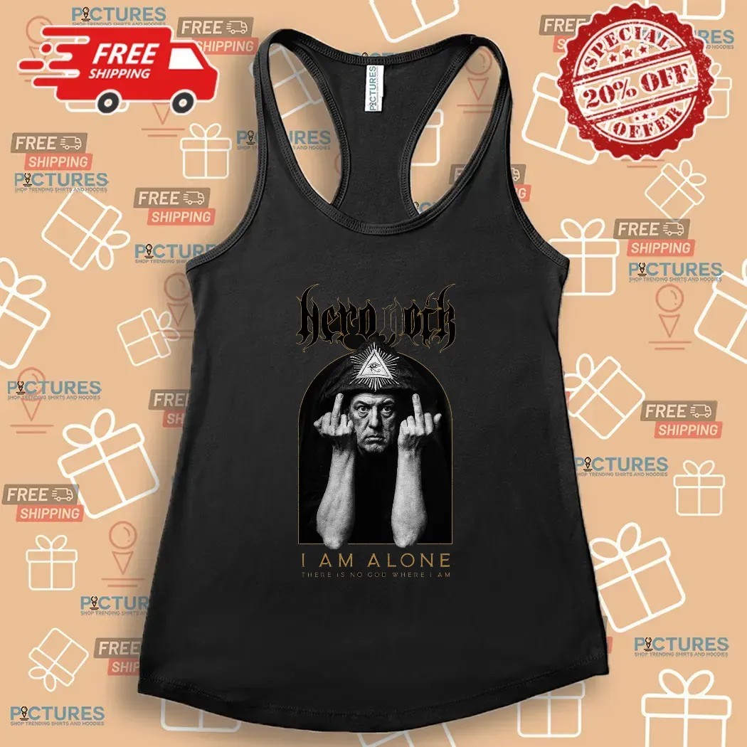 NeroNoir I Am Alone There Is No God Where I Am Middle Finger T Shirt