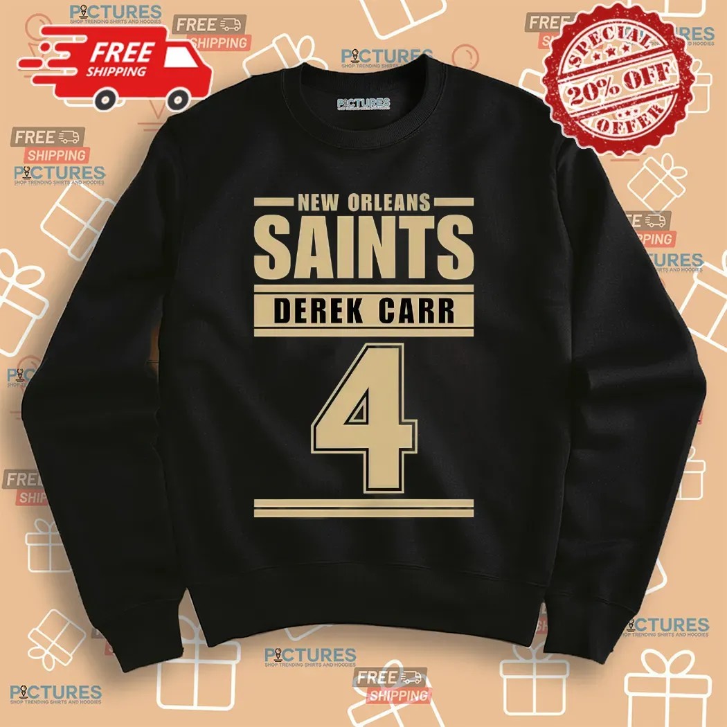 New Orleans Saints Derek Carr 4 Football Players Shirt New Orleans Saints Derek Carr 4 Football Players Shirt