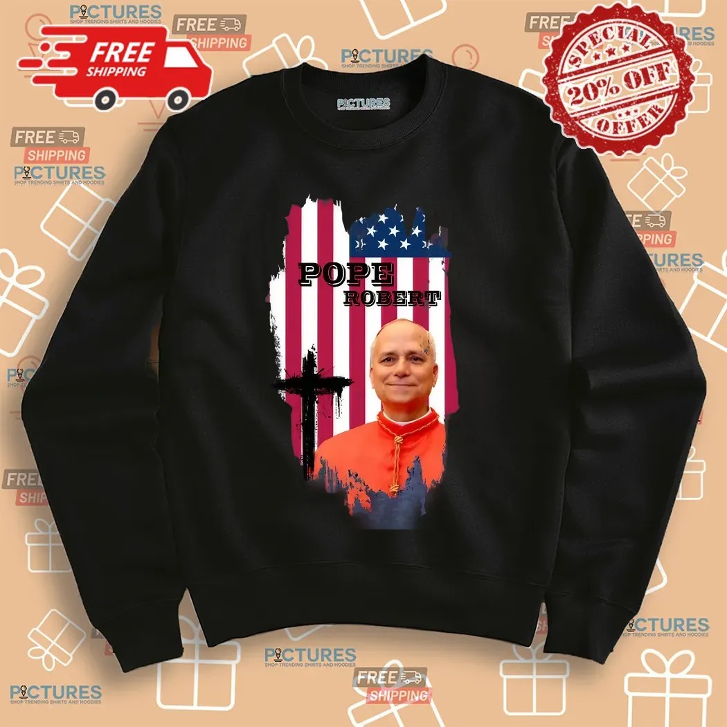 New Pope Robert Francis Prevost Pope Leo XIV Vatican Church Usa Flag Catholic Shirt