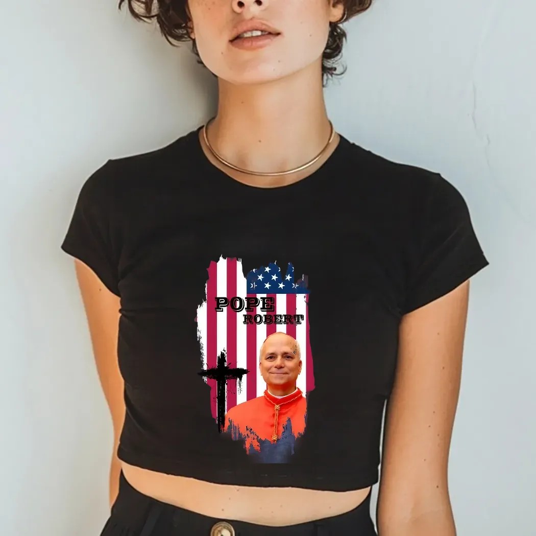 New Pope Robert Francis Prevost Pope Leo XIV Vatican Church Usa Flag Catholic Shirt