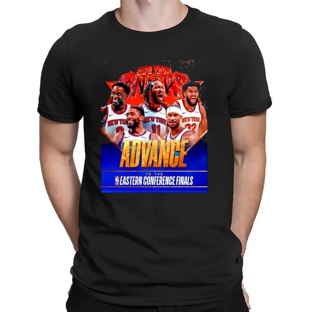 New York Knicks Advance To The Eastern Conference Finals 2025 T Shirt