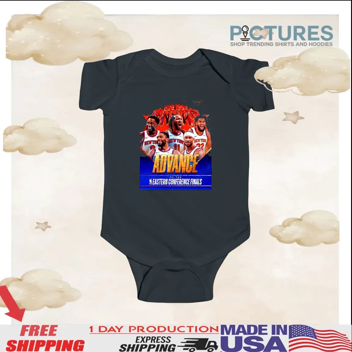 New York Knicks Advance To The Eastern Conference Finals 2025 T Shirt