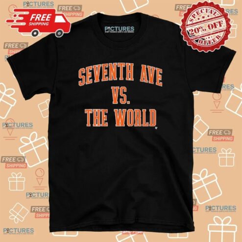 New York Knicks Basketball Seventh Ave Vs The World T Shirt