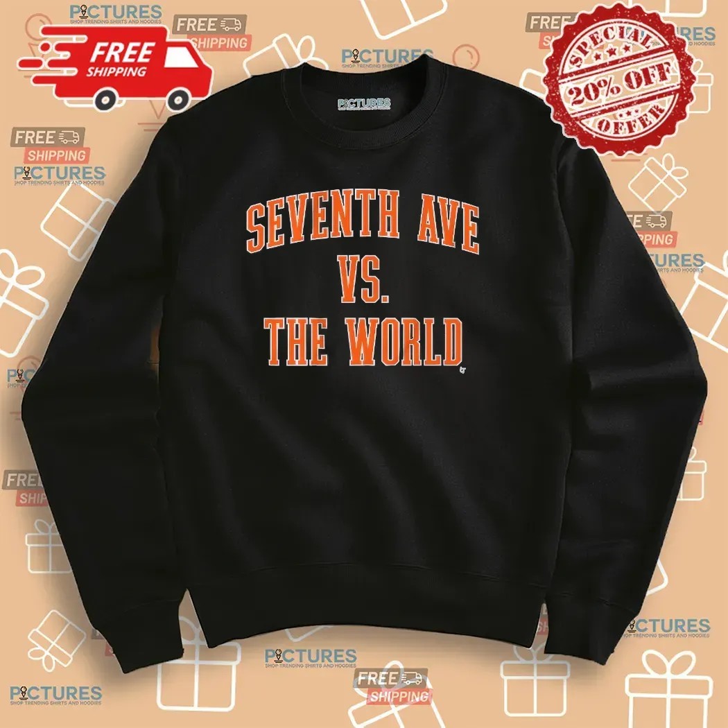 New York Knicks Basketball Seventh Ave Vs The World T Shirt