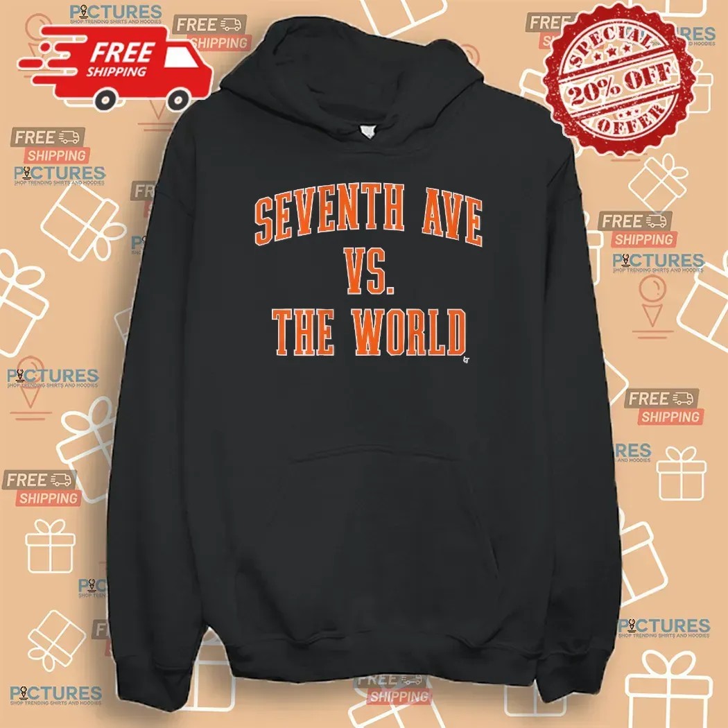 New York Knicks Basketball Seventh Ave Vs The World T Shirt