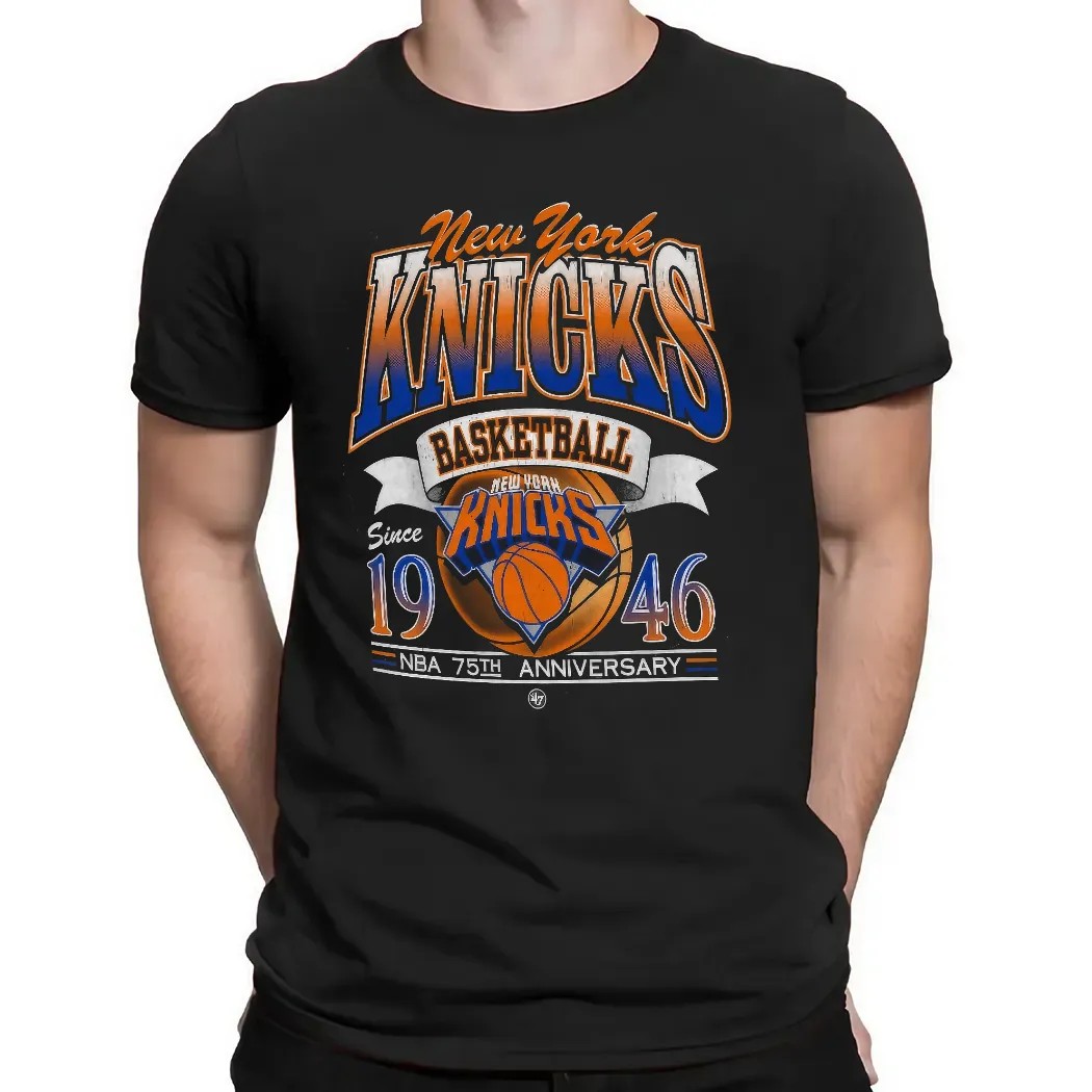 New York Knicks Basketball Since 1946 NBA 75th Anniversary City Edition T Shirt