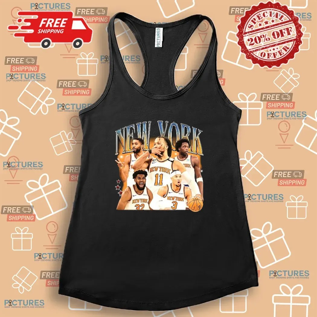New York Knicks Basketball Team Graphic Vintage Bootleg T Shirt
