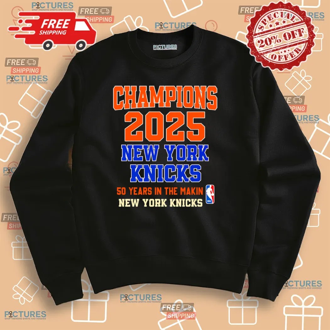 New York Knicks Champions 2025 50 Years In The Making T Shirt