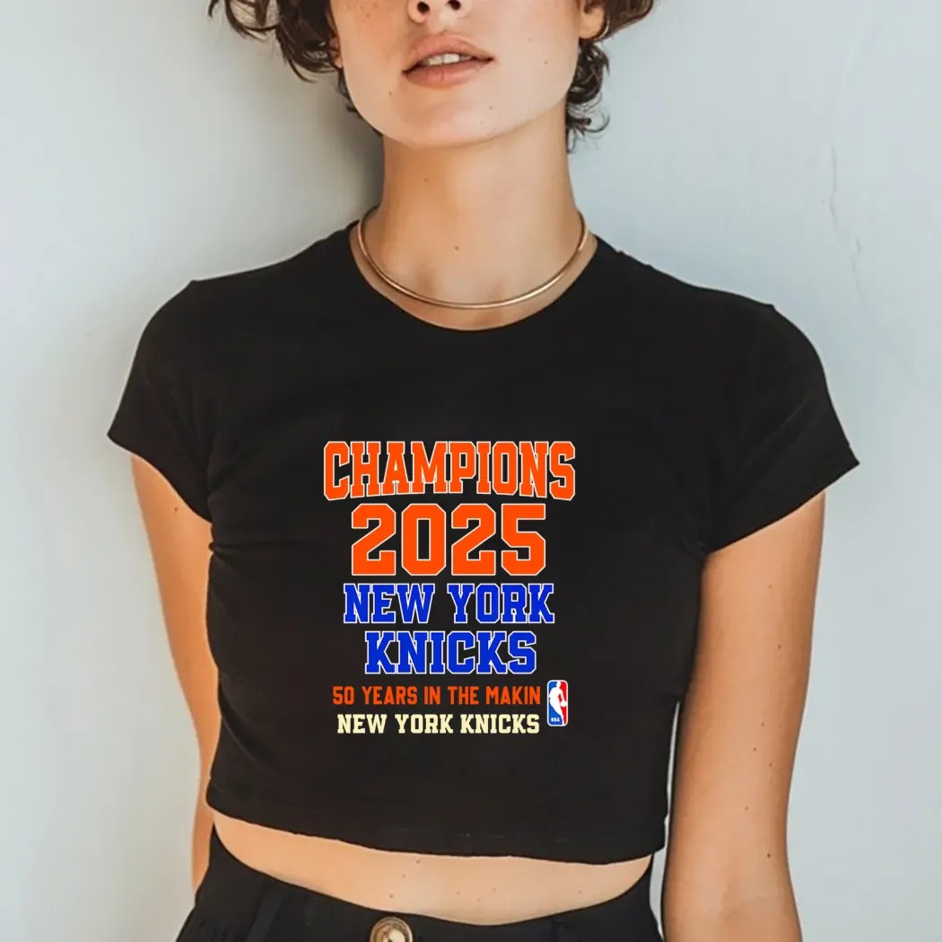 New York Knicks Champions 2025 50 Years In The Making T Shirt