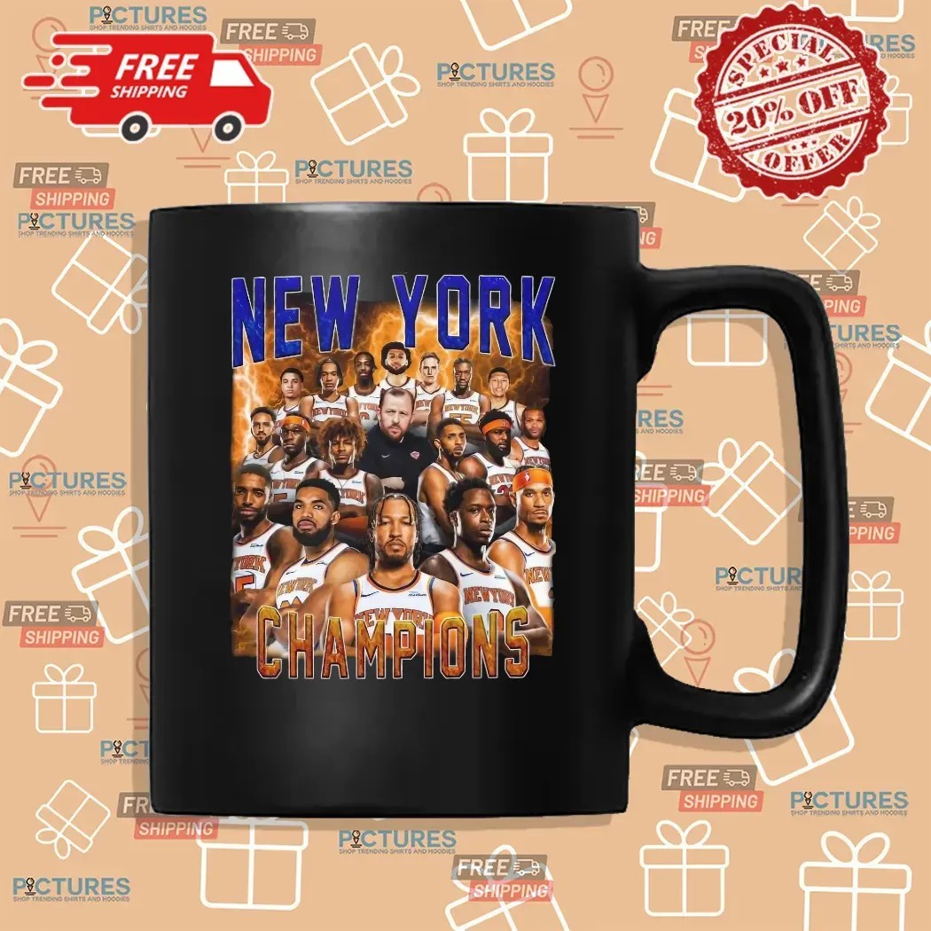 New York Knicks Champs 2025 Full Team Players Vintage Bootleg T Shirt