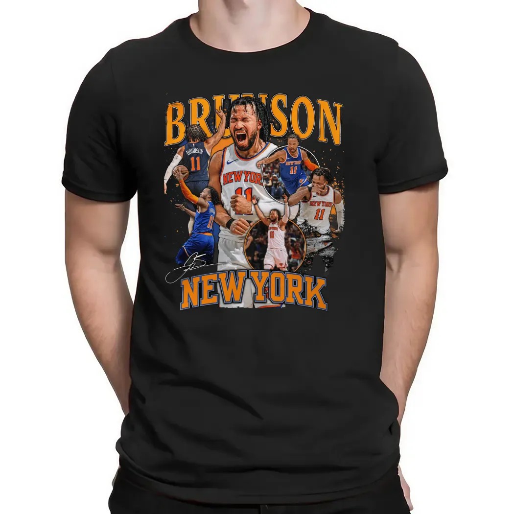 New York Knicks Jalen Brunson Crossroads Vintage Bootleg T Shirt