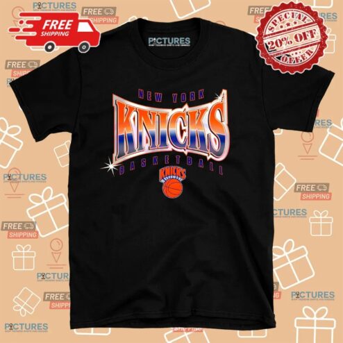 New York Knicks Mitchell Ness Worldwide Collection Glow Up T Shirt