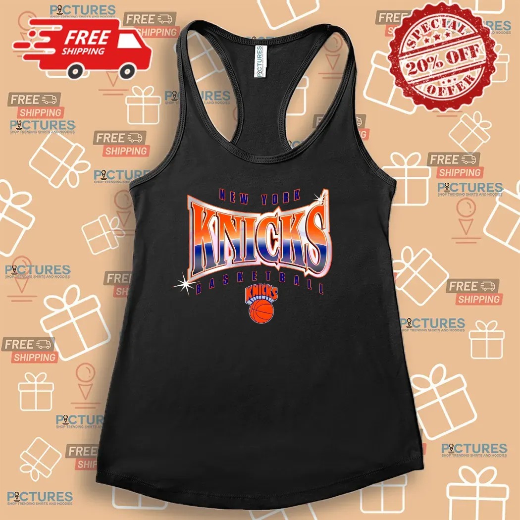 New York Knicks Mitchell Ness Worldwide Collection Glow Up T Shirt