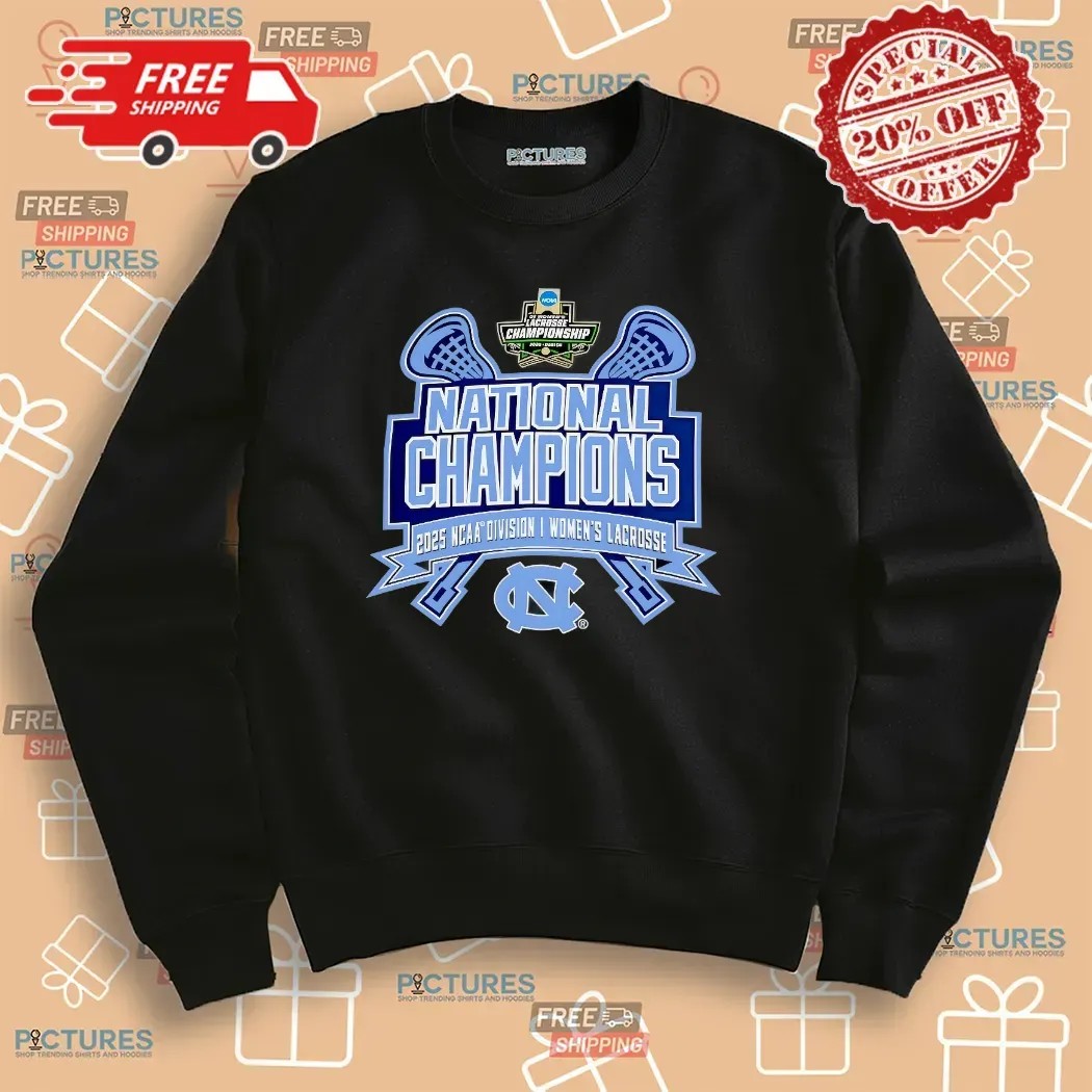 North Carolina Tar Heels National Champions 2025 NCAA Division I Women's Lacrosse T Shirt