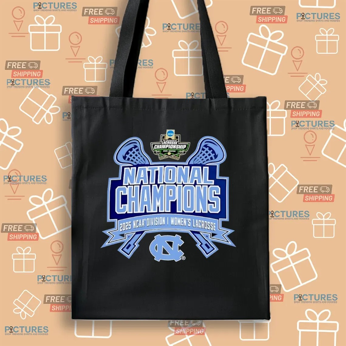 North Carolina Tar Heels National Champions 2025 NCAA Division I Women's Lacrosse T Shirt