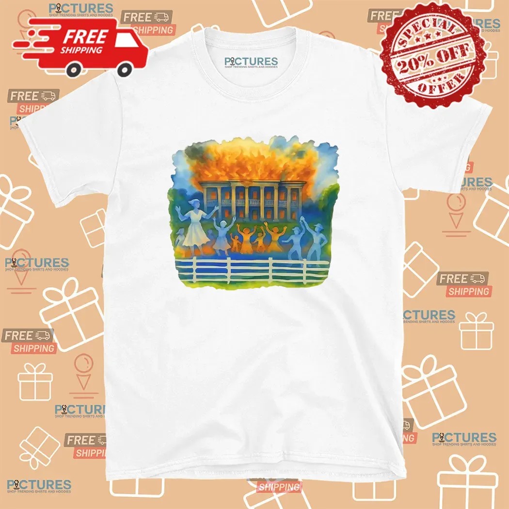 Nottoway Plantation Fire Juneteenth 1865 T Shirt