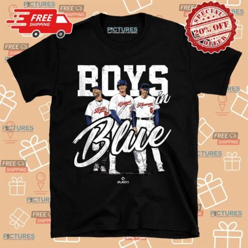Ohtani Betts Freeman Boys In Blue MLBPA Los Angeles Baseball Shirt