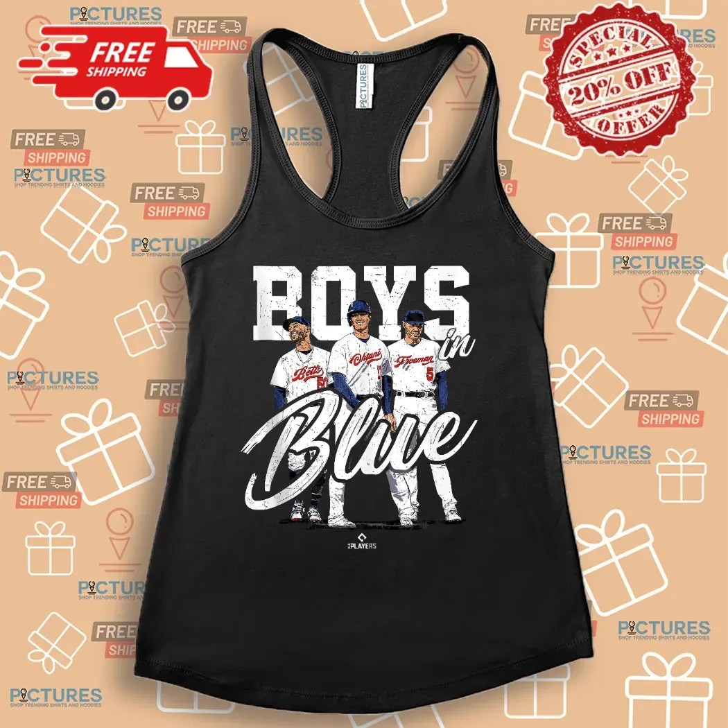 Ohtani Betts Freeman Boys In Blue MLBPA Los Angeles Baseball Shirt