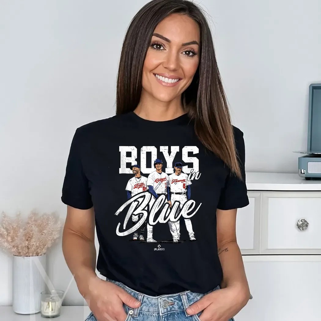 Ohtani Betts Freeman Boys In Blue MLBPA Los Angeles Baseball Shirt