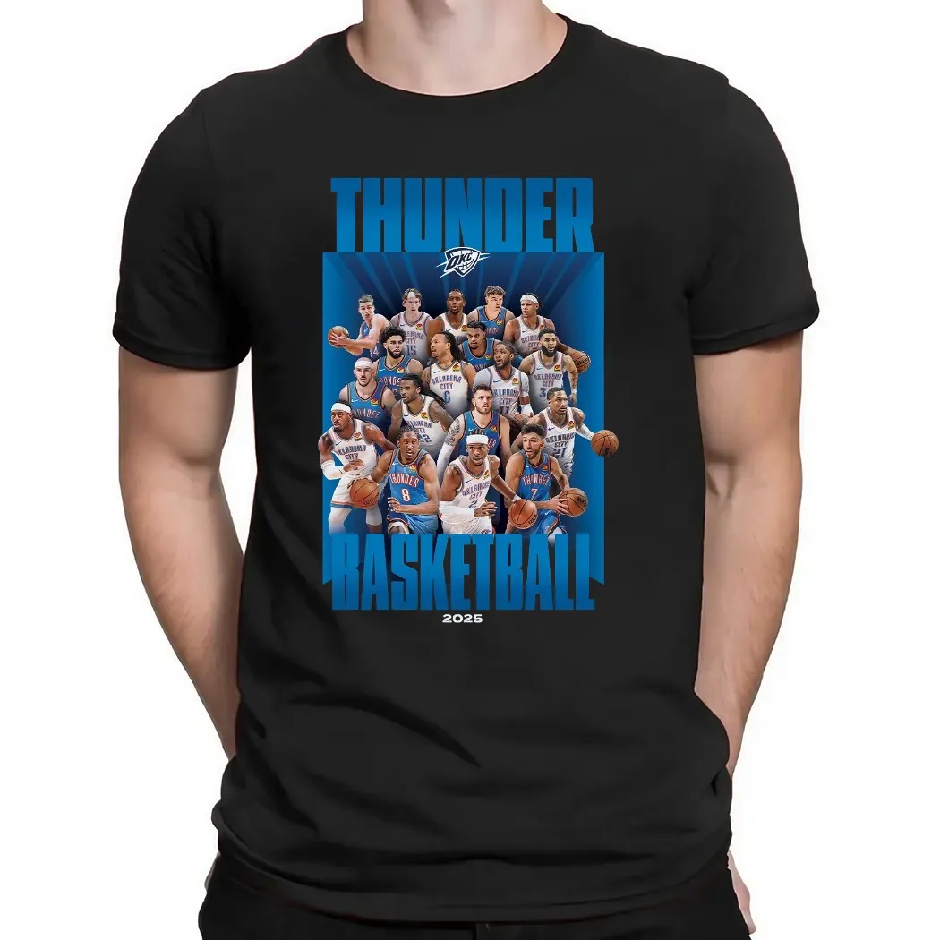 T-shirt NBA Oklahoma City Thunder Playoffs 2024 - Taille XL - Bleu