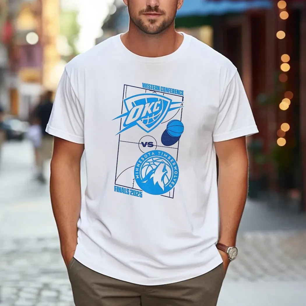 Oklahoma City Thunder vs Minnesota Timberwolves Western Conference Finals 2025 T Shirt