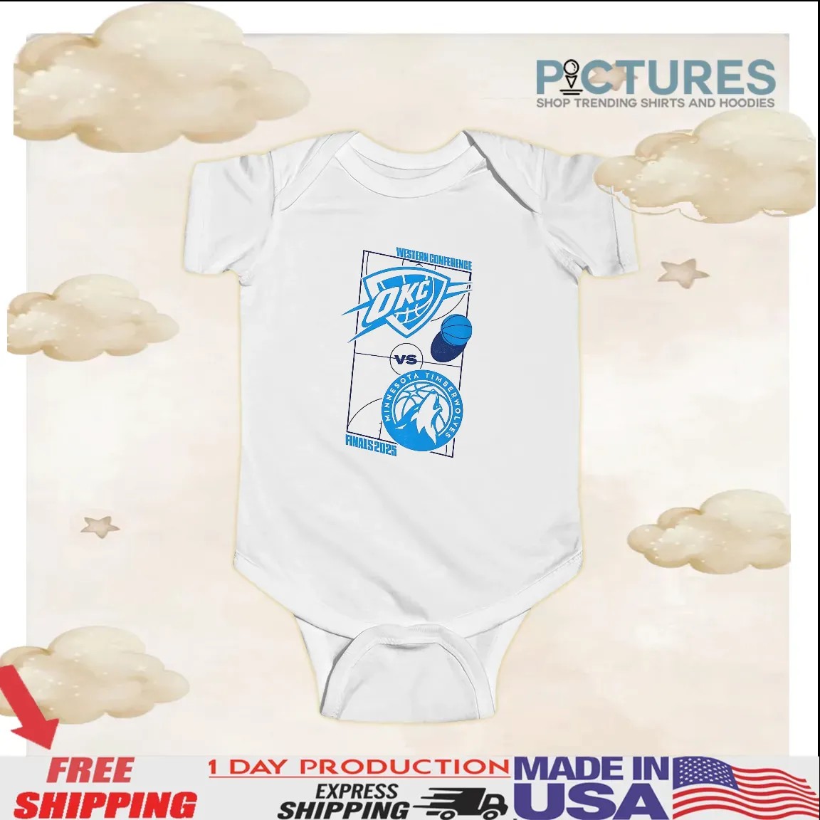 Oklahoma City Thunder vs Minnesota Timberwolves Western Conference Finals 2025 T Shirt