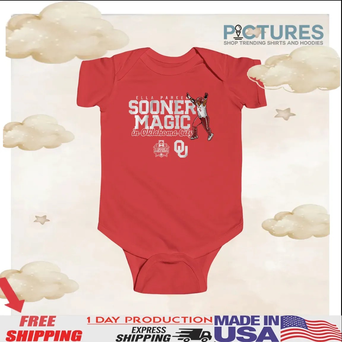 Oklahoma Softball Ella Parker Sooner Magic in Oklahoma City T Shirt Oklahoma Softball Ella Parker Sooner Magic in Oklahoma City T Shirt