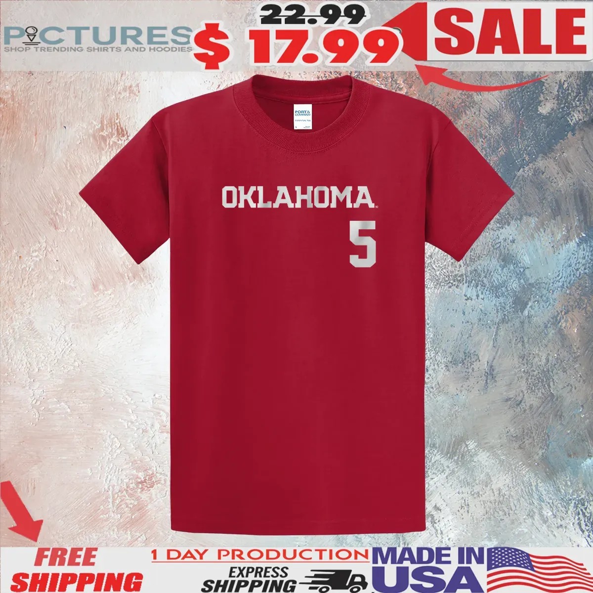 Oklahoma Sooners Softball Ella Parker 5 T Shirt