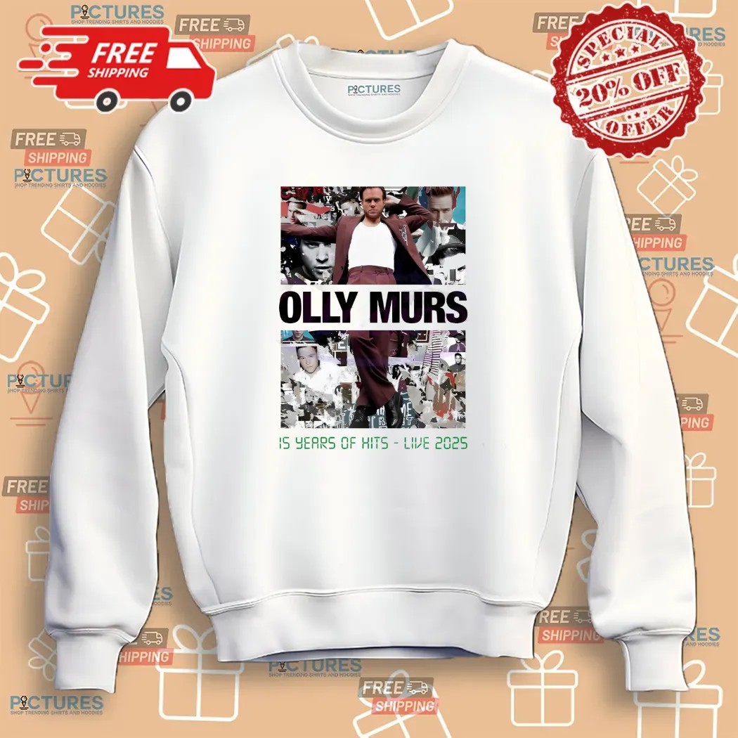 Olly Murs 15 Years Of Hits Live 2025 Collage T Shirt