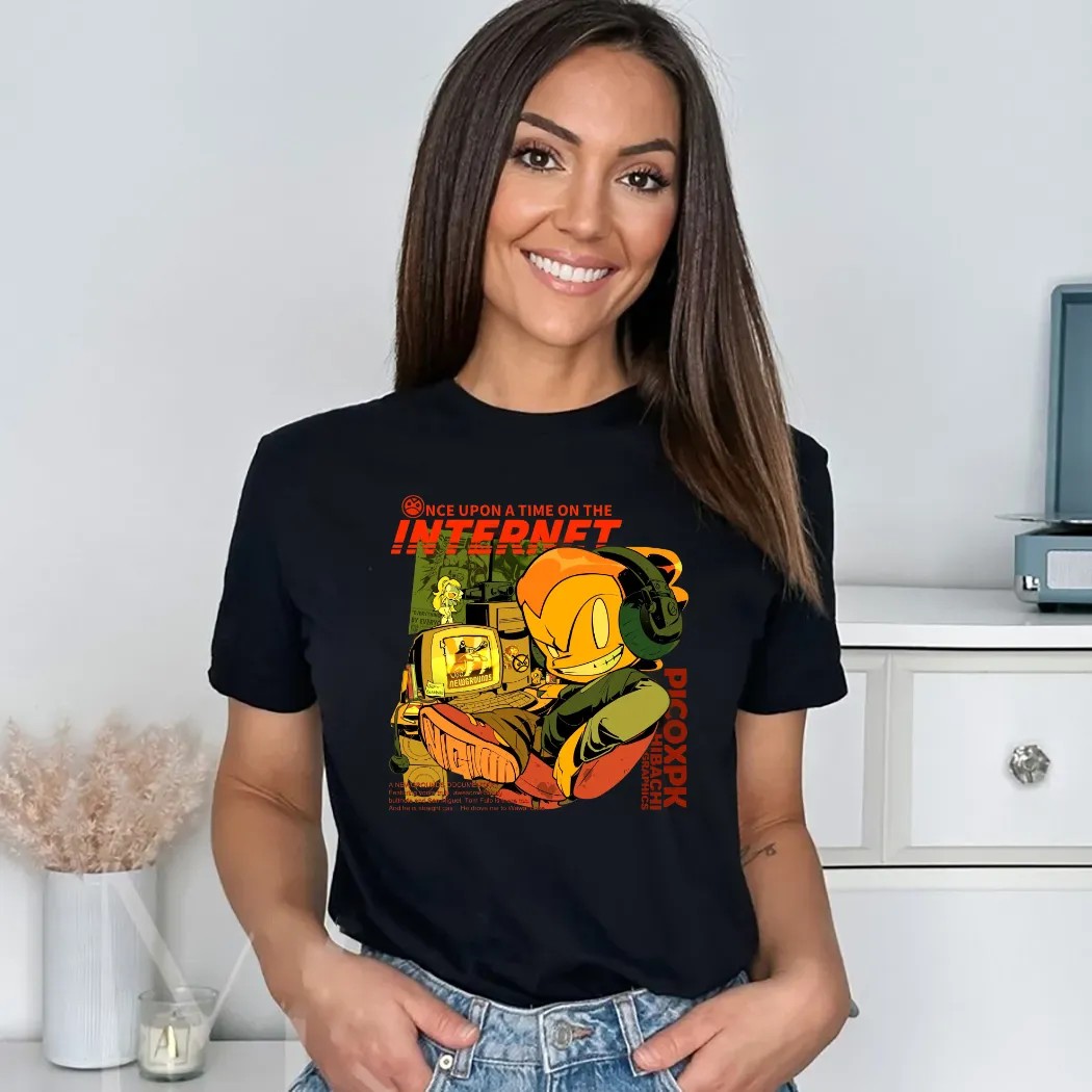 Once Upon A Time On The Internet Picoxpk Hibachi Graphics 2025 T Shirt
