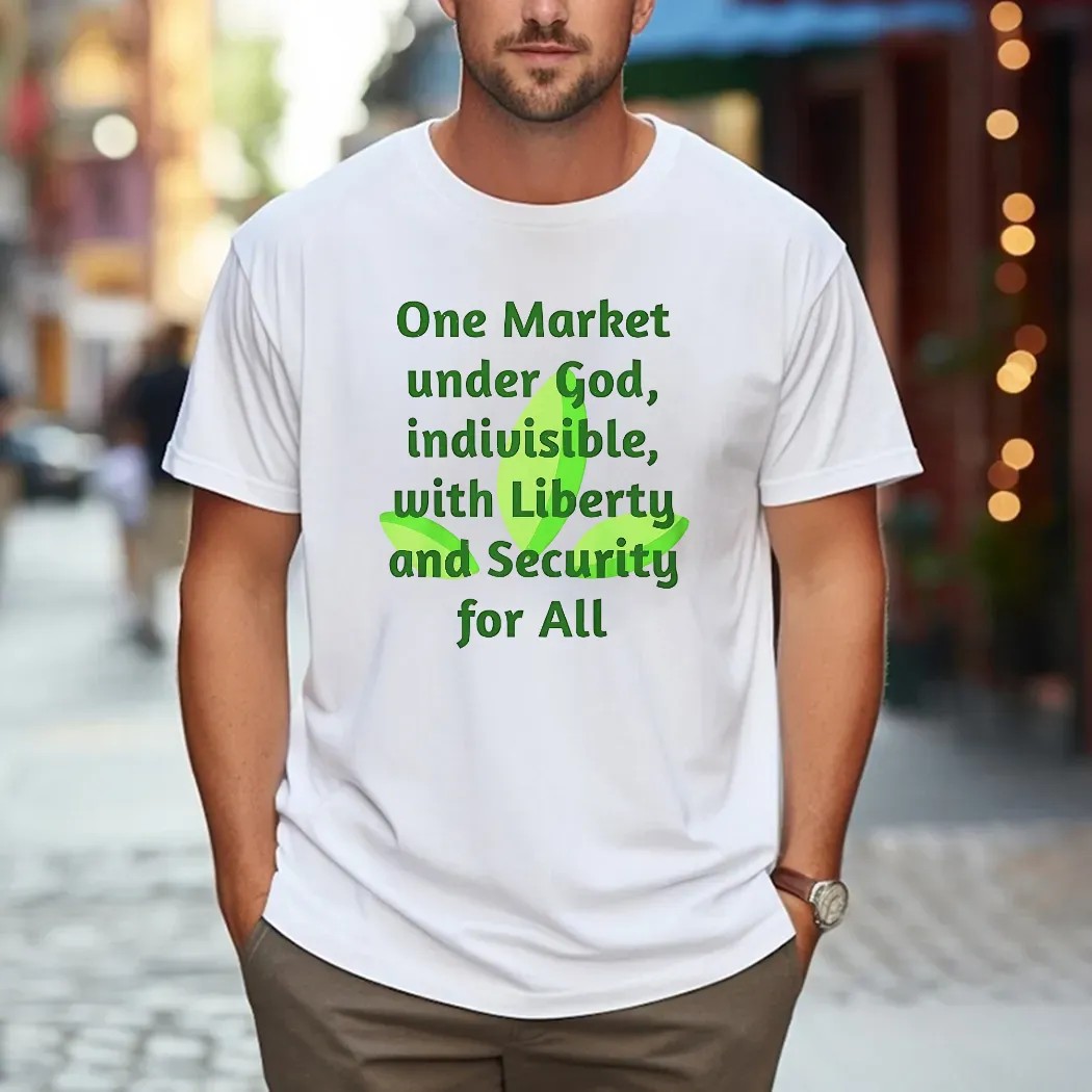 One Market Under God Indivisible With Liberty And Security For All T Shirt
