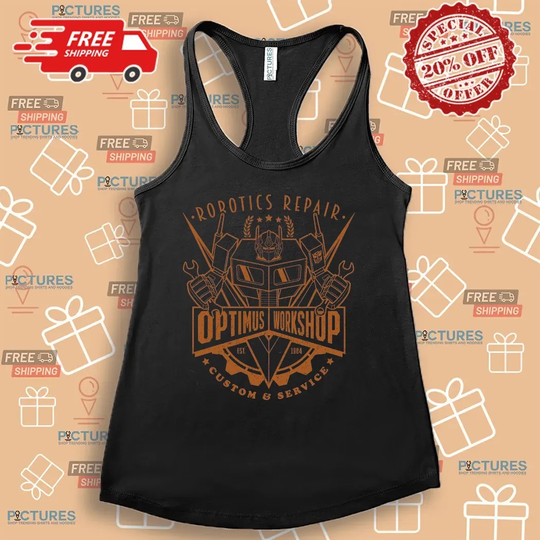 Optimus Workshop Robotics Repair Custom & Service EST. 1984 Shirt Optimus Workshop Robotics Repair Custom & Service EST. 1984 Shirt