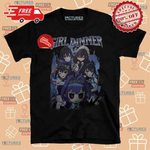 Ouro Kronii Girl Dinner Bootleg T Shirt