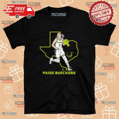 Paige Bueckers State Star Pose Dallas Shirt