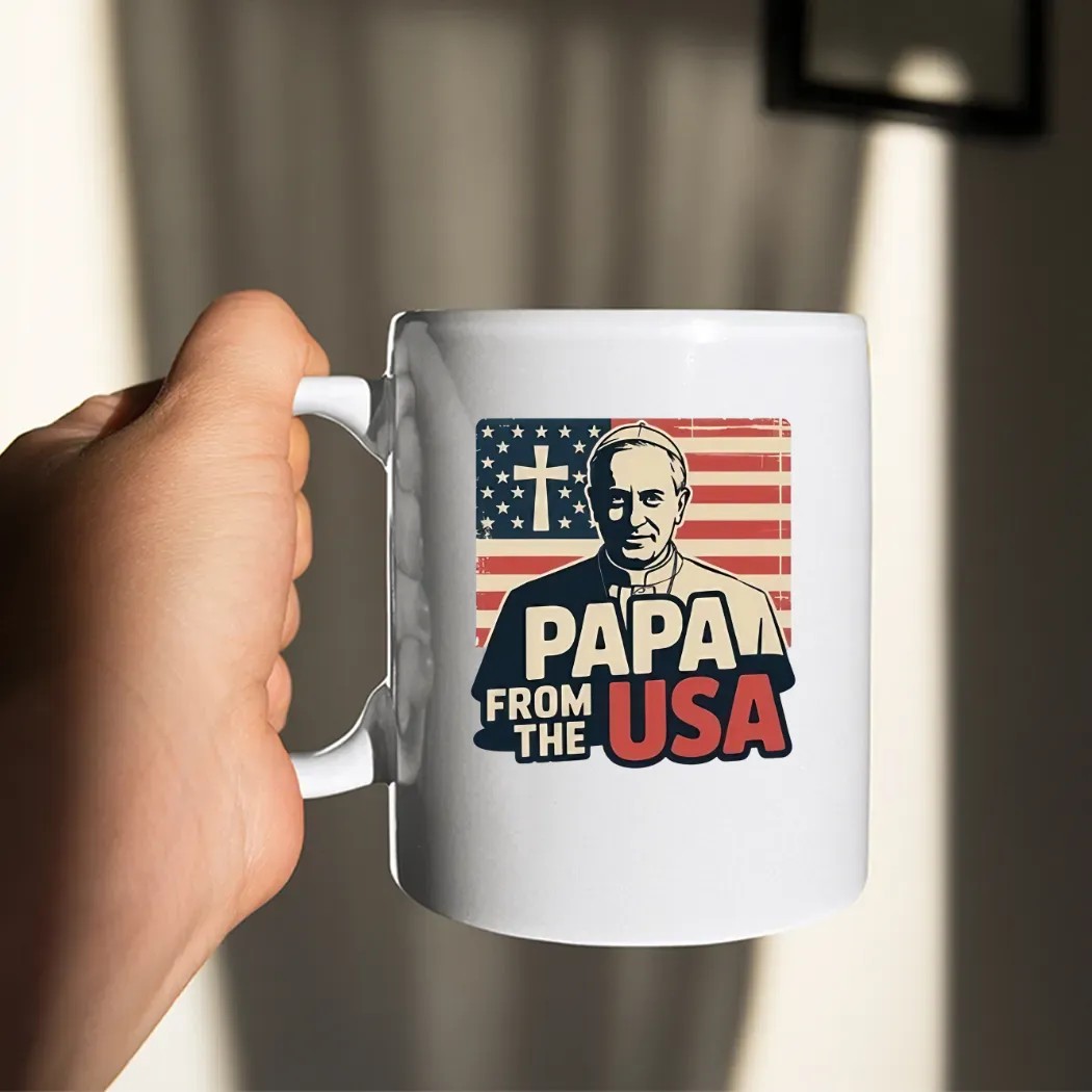 Papa From The USA Christian New Pope Robert Francis Prevost Leo XIV Catholic Faith Shirt