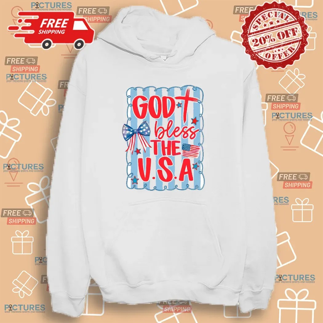 Patriotic Coquette American God Bless The Usa 4th Of July T Shirt