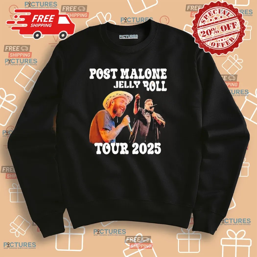 Post Malone And Jelly Roll The BIG ASS Stadium Tour 2025 Shirt