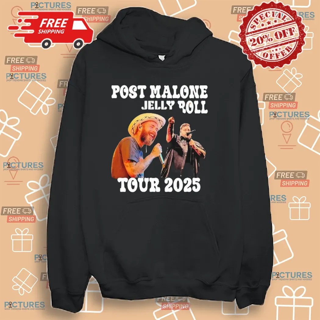 Post Malone And Jelly Roll The BIG ASS Stadium Tour 2025 Shirt