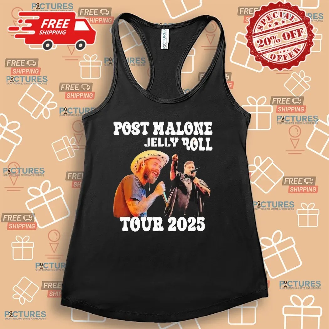 Post Malone And Jelly Roll The BIG ASS Stadium Tour 2025 Shirt