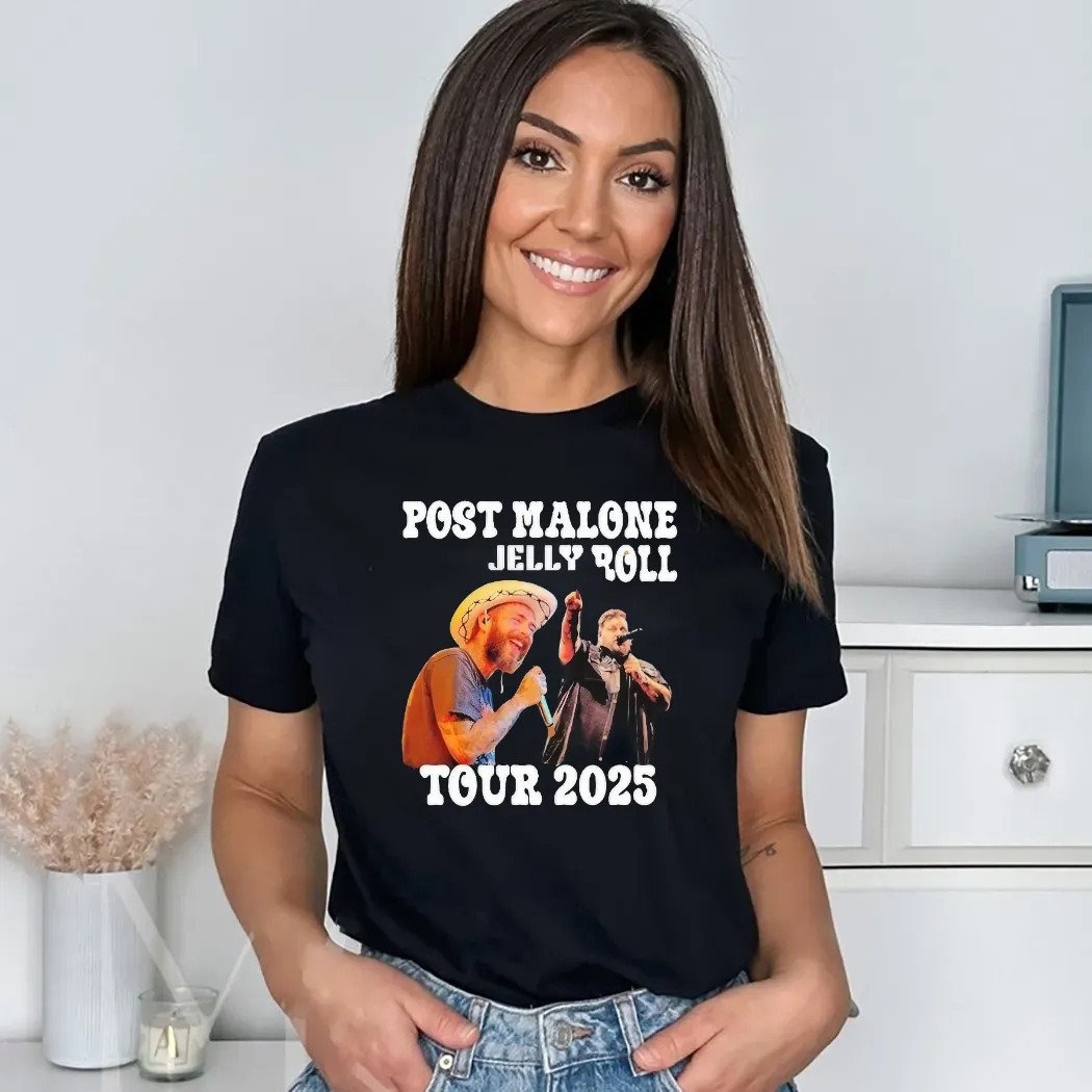 Post Malone And Jelly Roll The BIG ASS Stadium Tour 2025 Shirt