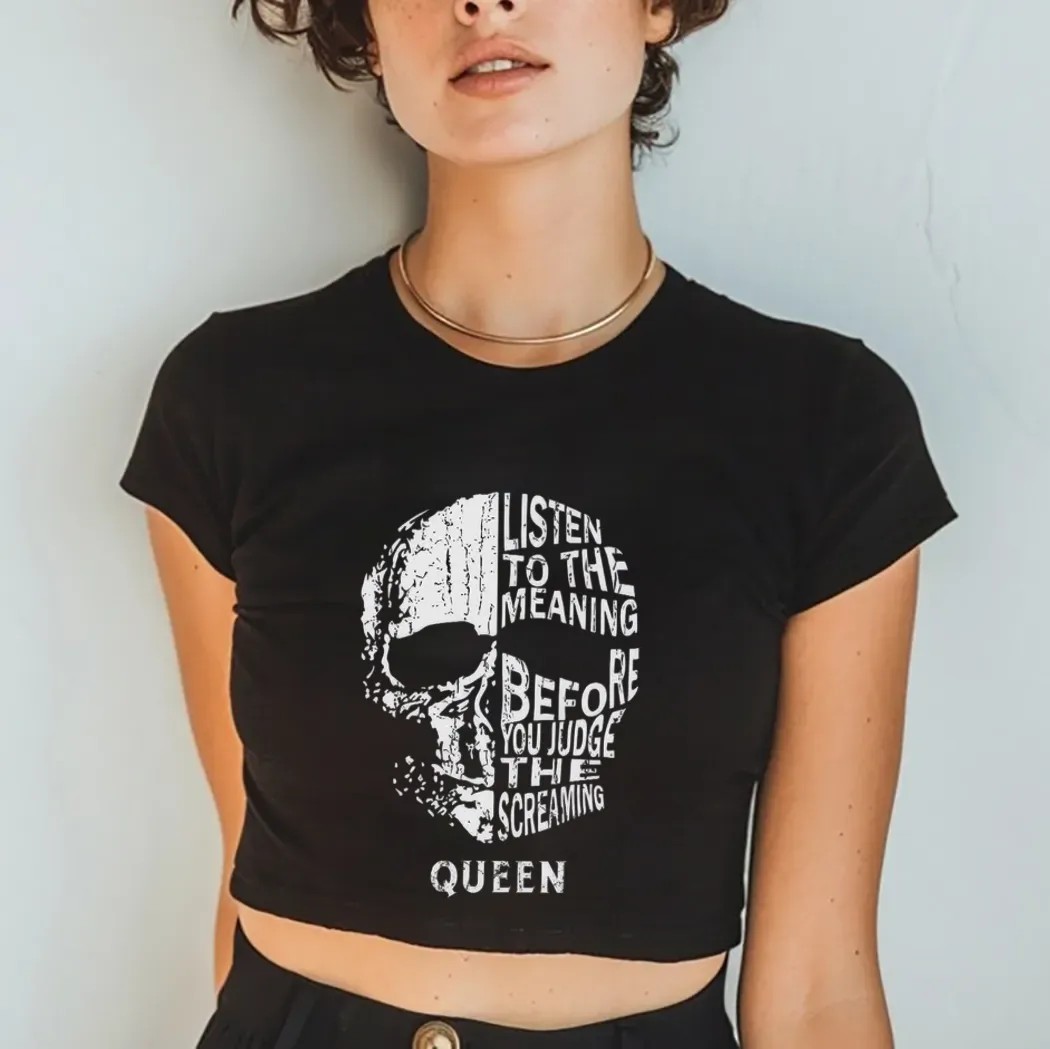 Queen Listen To The Meaning Before You Judge The Screaming Skull T Shirt