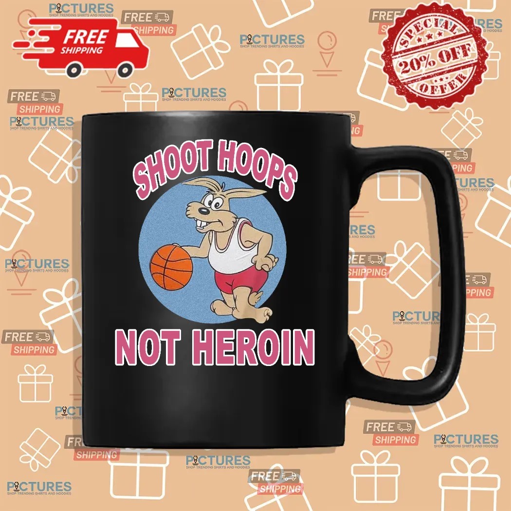 Rabbit Basketball Shoot Hoops Not Heroin Shirt Rabbit Basketball Shoot Hoops Not Heroin Shirt
