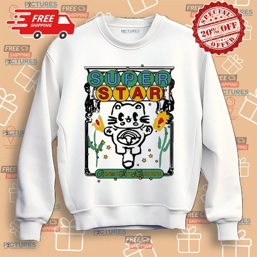 Rainbow Kitten Surprise Star Kitten T Shirt