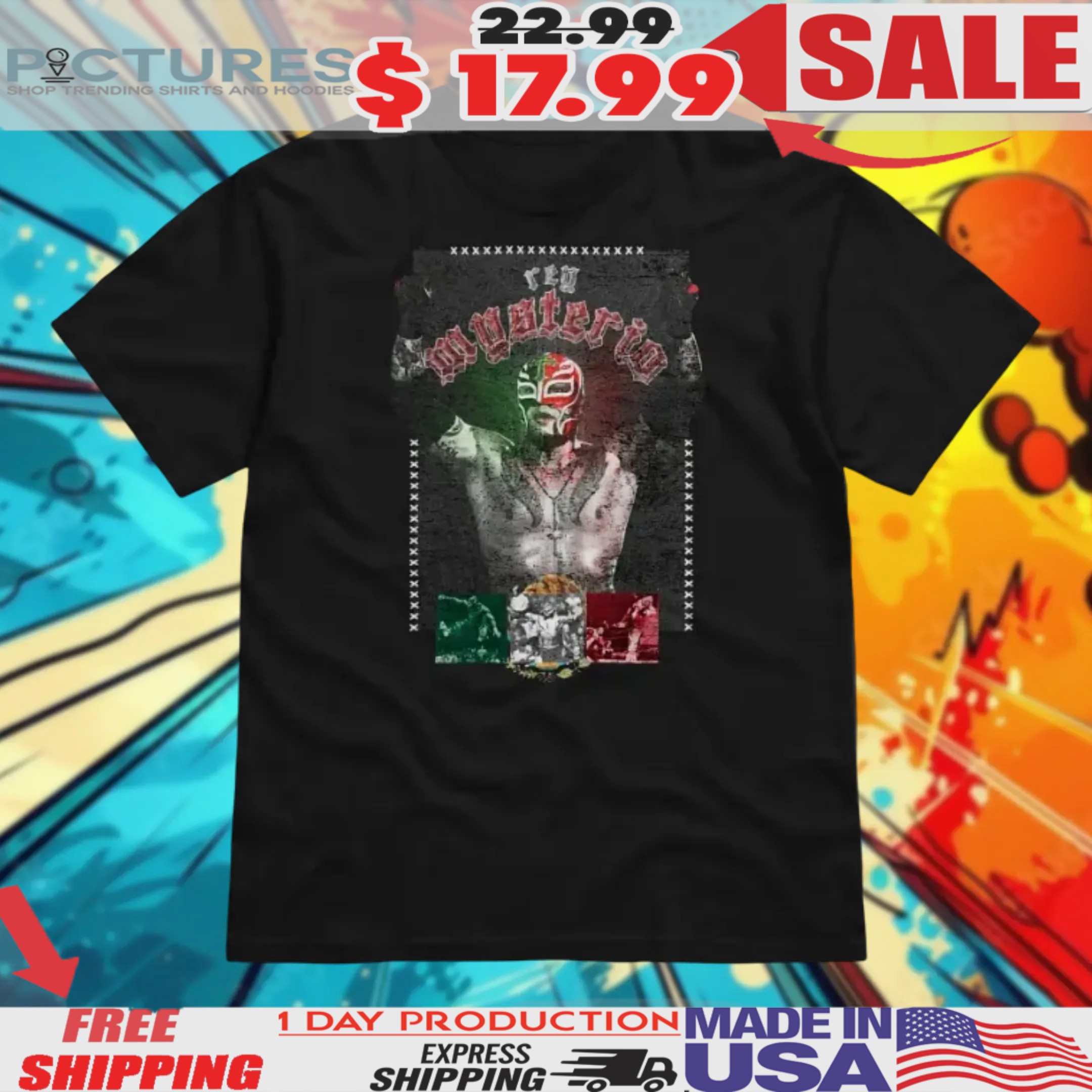 Rey Mysterio Graphic Vintage Shirt